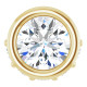 14K Yellow 1/4 CTW Natural Diamond Hidden Halo Pendant 