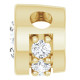 14K Yellow 1/4 CTW Natural Diamond Hidden Halo Pendant 