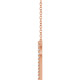 14K Rose 1/6 CTW Natural Diamond Heart 18" Necklace
