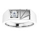 14K White 1/3 CT Lab-Grown Diamond Ring