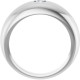 Sterling Silver 1/4 CT Natural Diamond Dome Ring