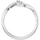 Sterling Silver .03 CTW Natural Diamond Ring
