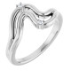 Platinum .03 CTW Natural Diamond Ring