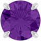 14K White 8 mm Natural Amethyst Pendant