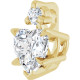 14K Yellow Natural White Sapphire & .03 CT Natural Diamond Pendant