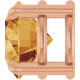 14K Rose 6.5 mm Natural Citrine Pendant