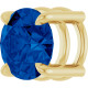 14K Yellow 6.5 mm Natural Blue Sapphire Pendant