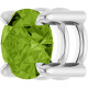 Platinum 5.5 mm Natural Peridot Pendant