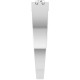 Sterling Silver .03 CT Natural Diamond Love Ring