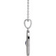Sterling Silver Lab-Grown Blue Sapphire Beaded Disc 16-18" Necklace