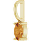 14K Yellow 5x3 mm Natural Citrine Charm/Pendant