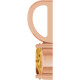 14K Rose 6x4 mm Natural Citrine Charm/Pendant
