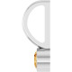 Platinum Natural Citrine Charm/Pendant