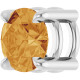14K White 5.5 mm Natural Citrine Pendant