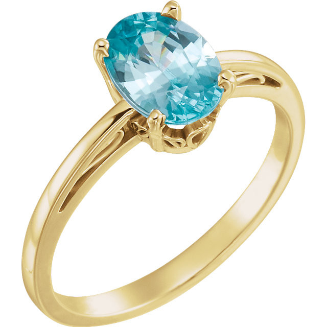 Honey Zircon Ring in 18K Yellow Gold -