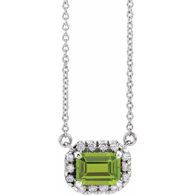 emerald and peridot necklace