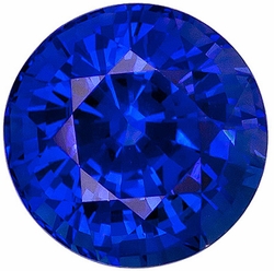 Grade AAA Blue Sapphire Round Cut Gemstones - Round Loose Blue Sapphire ...