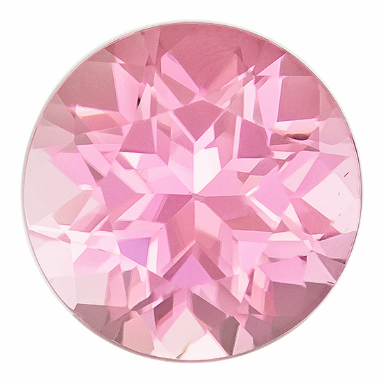 今年の新作から定番まで！ 1.34 Carat size in 7mm Gemstone, Cut Round Tourmaline Pink ルアー・フライ