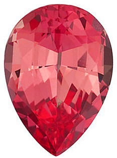 Padparadscha Sapphire Pear Cut in Grade GEM | Chatham Lab Stone