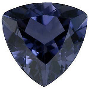 Iolite Gemstones in Trillion Cut in Grade AAA