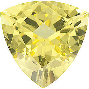 Trillion Cut Lemon Quartz Loose Gemstones for SALE at