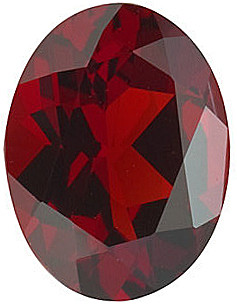 Oval Cut Genuine Red Garnet In Grade AAA Loose Gemstone - Africagems