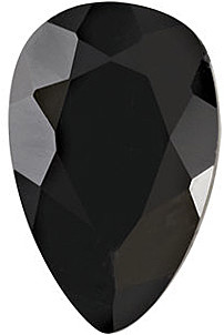 Pear Shape Black Onyx In Grade AAA Loose Gemstone - Africagems