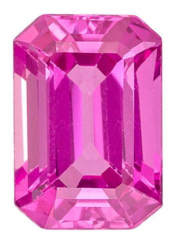 Grade AAA Pink Sapphire Emerald Cut - New Loose Sapphire for ...