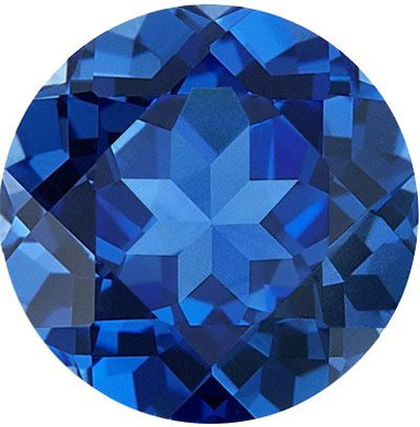 Buy Blue Sapphire Round Cut in Created Grade GEM | Lab | AfricaGems