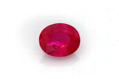 3.13 Carat Oval Ruby Gemstone, Vivid Intense Red, GIA Certified ...