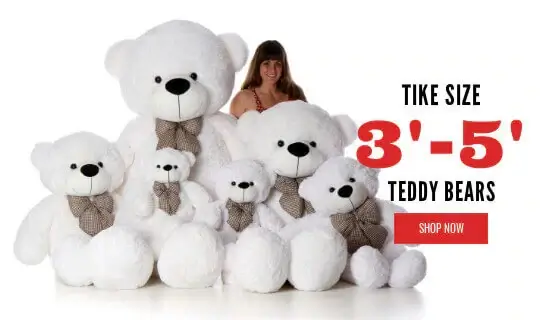 shop by size teddy bears