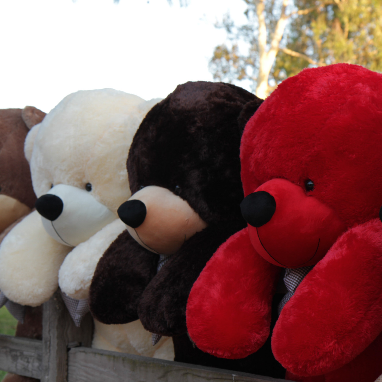 72 Inch Giant Plush Red Teddy Bear