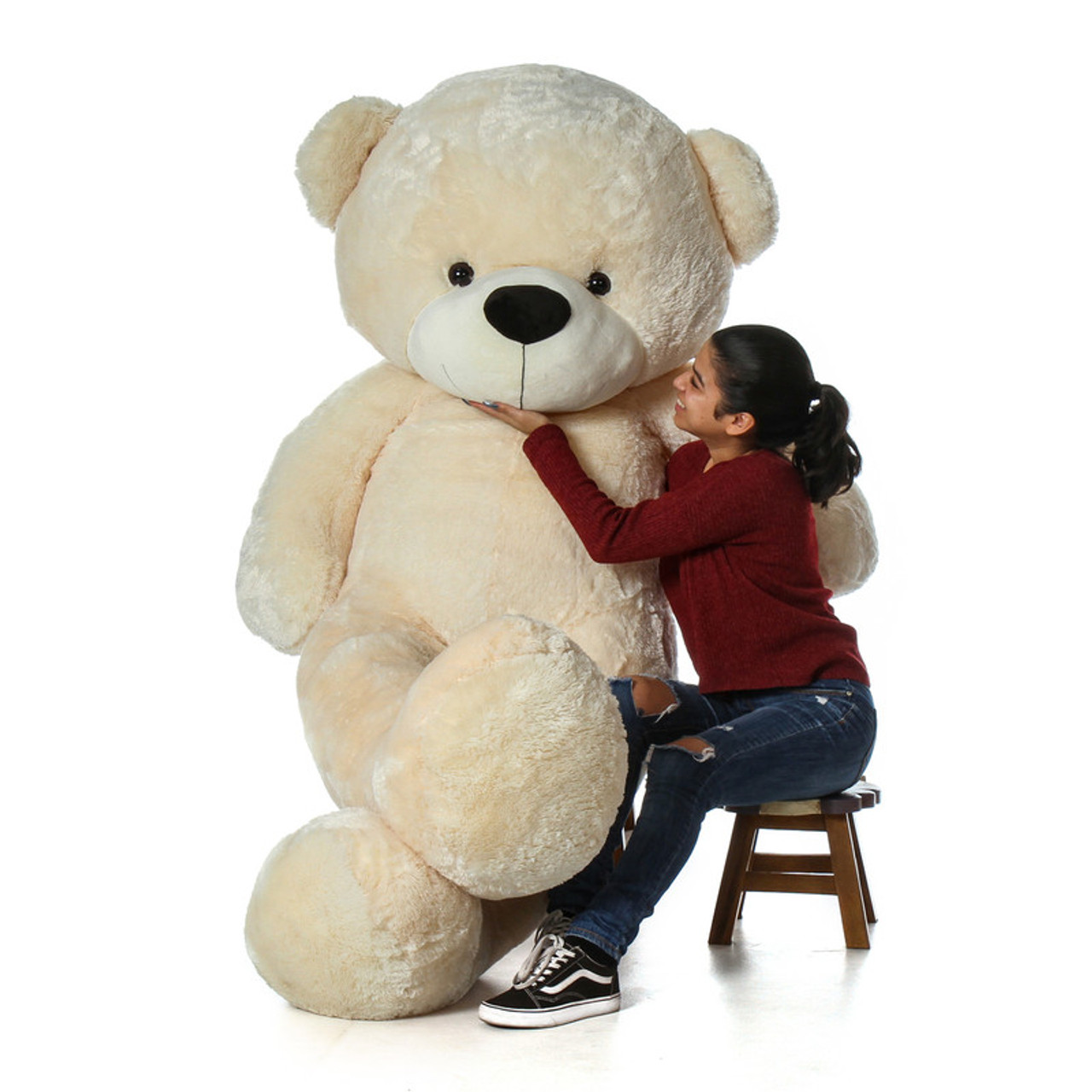 7 Foot Life Size Biggest Cream Giant Teddy Bear Giant Teddy