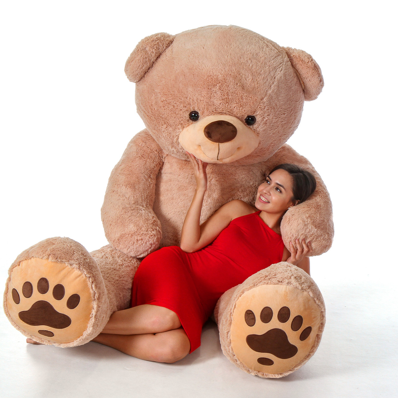 Ultimate Valentines Day Package Life Size 7 Foot Teddy Bear With