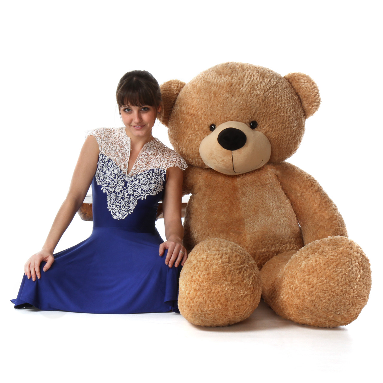 5ft Huge Amber Brown Teddy Bear Gift From Giant Teddy Brand