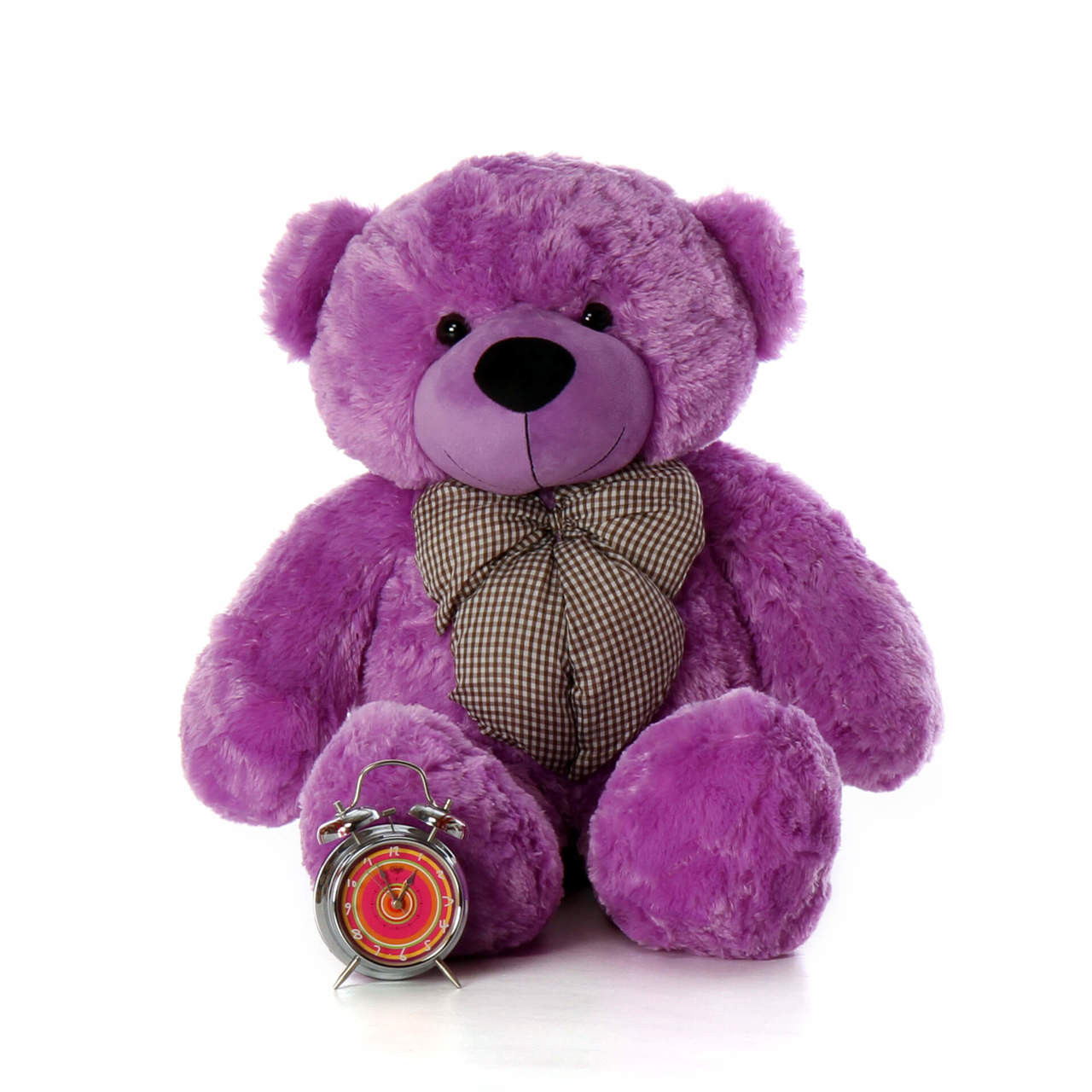 DeeDee Cuddles Giant Teddy bear over 3ft tall most beautiful bright purple fur