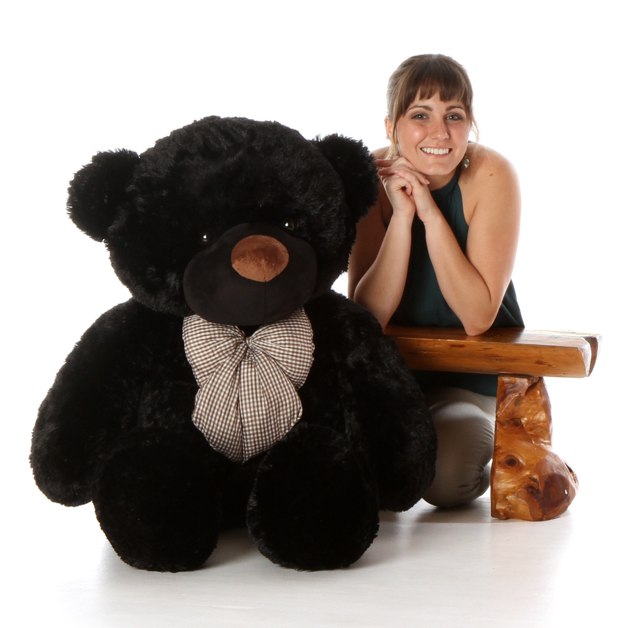 48 inch black Huggable Teddy Bear Gift from Giant Teddy Brand