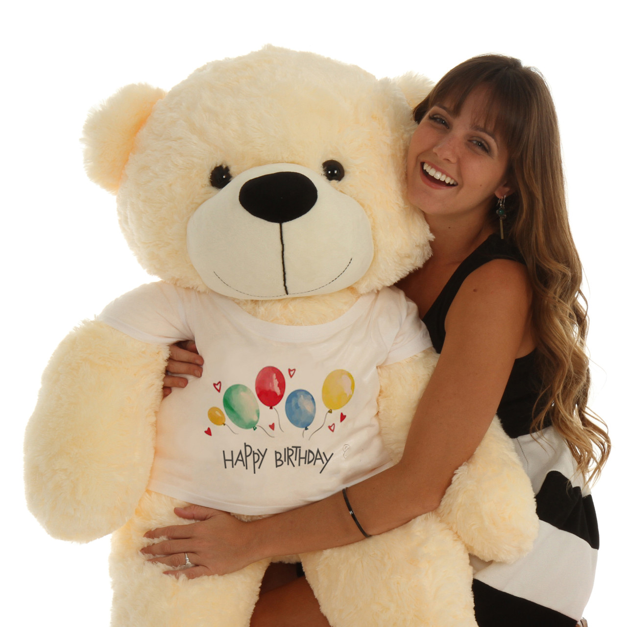 Buy LOVEY DOVEY Big Teddy Bear for Gift of Any Occasion Wearing a “Love You  Most T-Shirt 4 feet Blue Online at Low Prices in India - Amazon.in