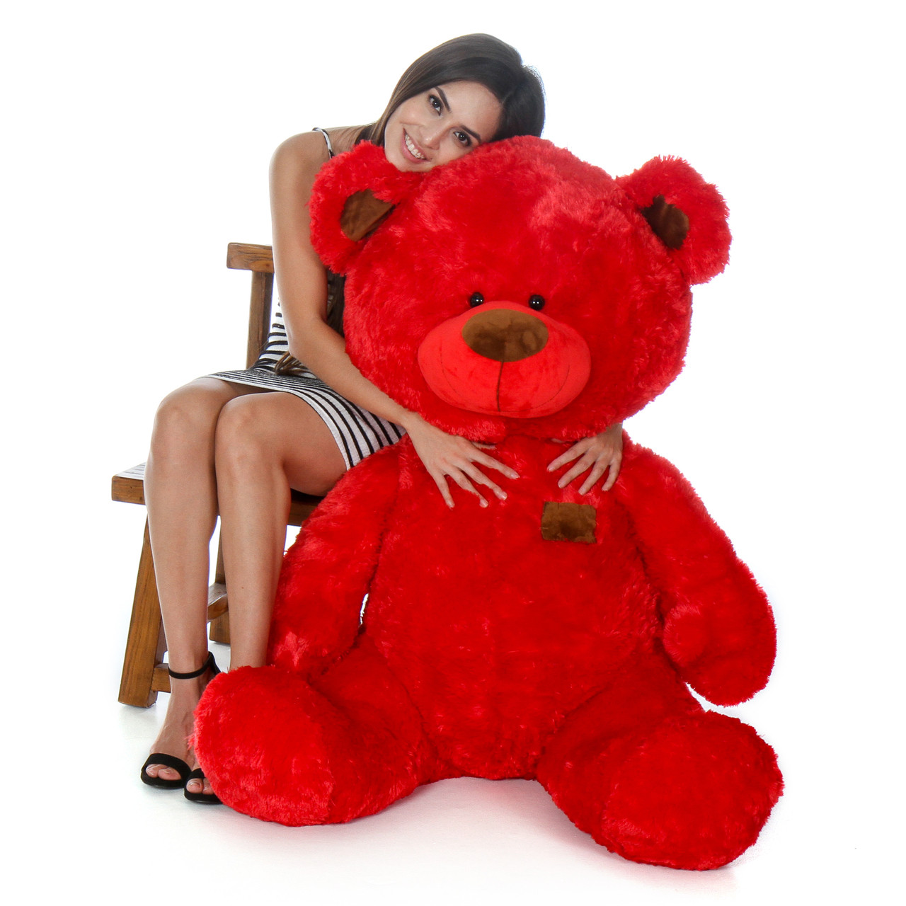 Huge Red Teddy Bear in Sitting Position by Giant Teddy Brand