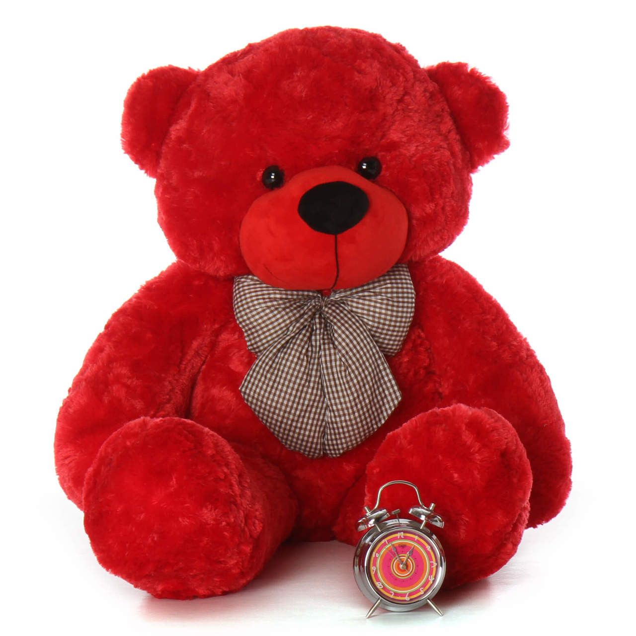 4ft Red Life Size Teddy Bear Bitsy Cuddles from Giant Teddy brand