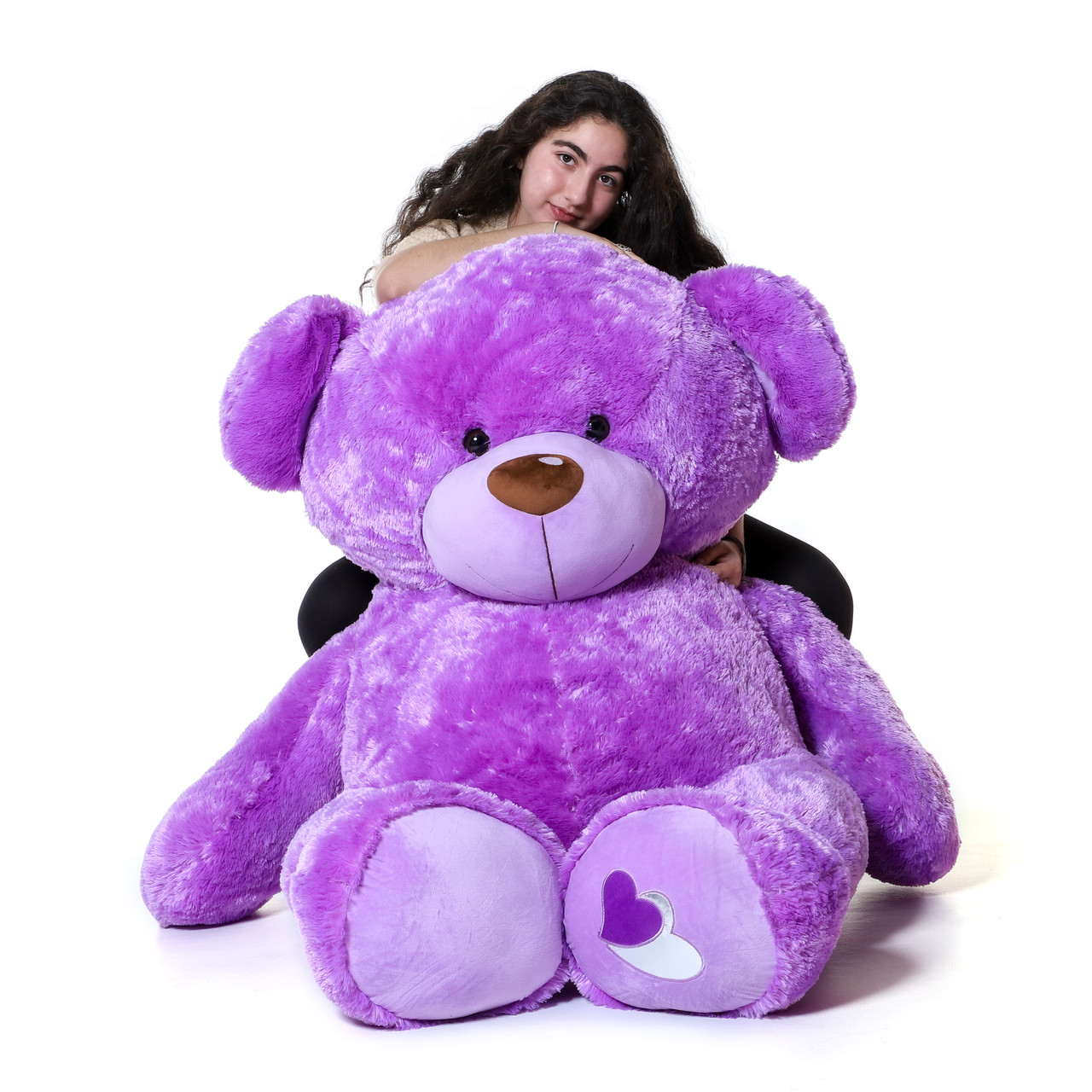 Giant purple hot sale teddy bear