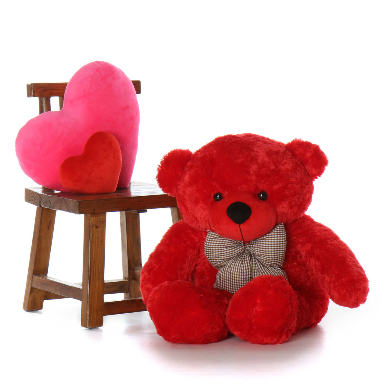Bitsy Cuddles 38 Large Red Plush Teddy Bear Giant Teddy Bear