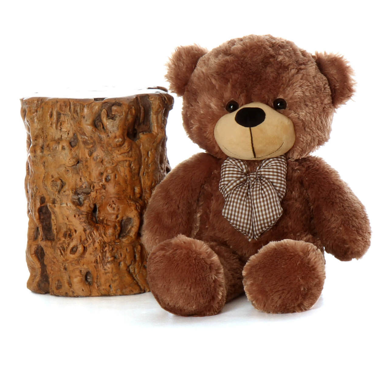 Tiny Shags Chubby and Adorable Mocha Brown Teddy Bear 27in