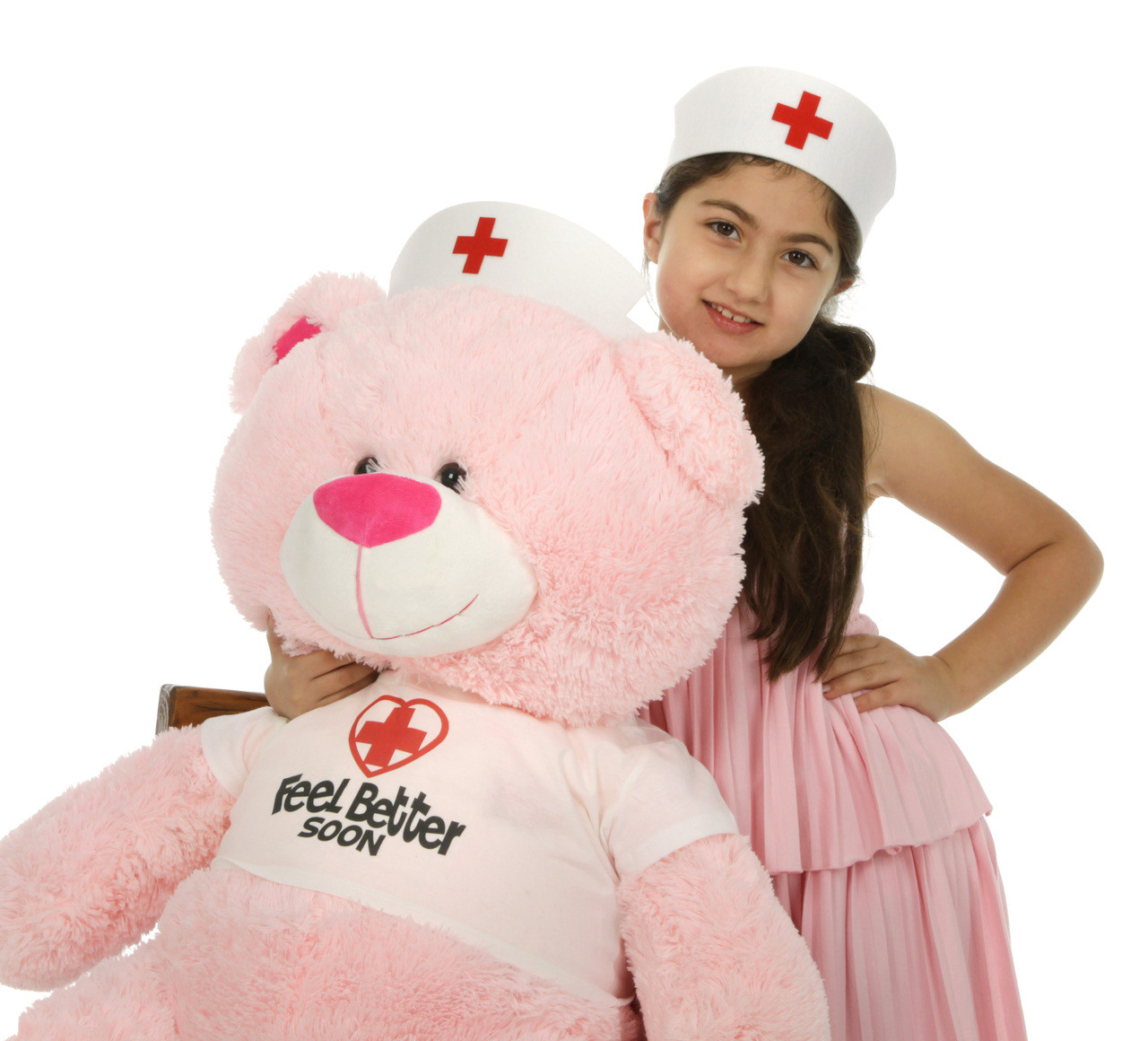 Nurse Lulu Shags 45in Giant Pink Teddy Bear