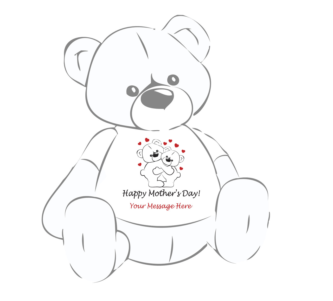 Happy Mother S Day T Personalized Life Size Giant Teddy Bear