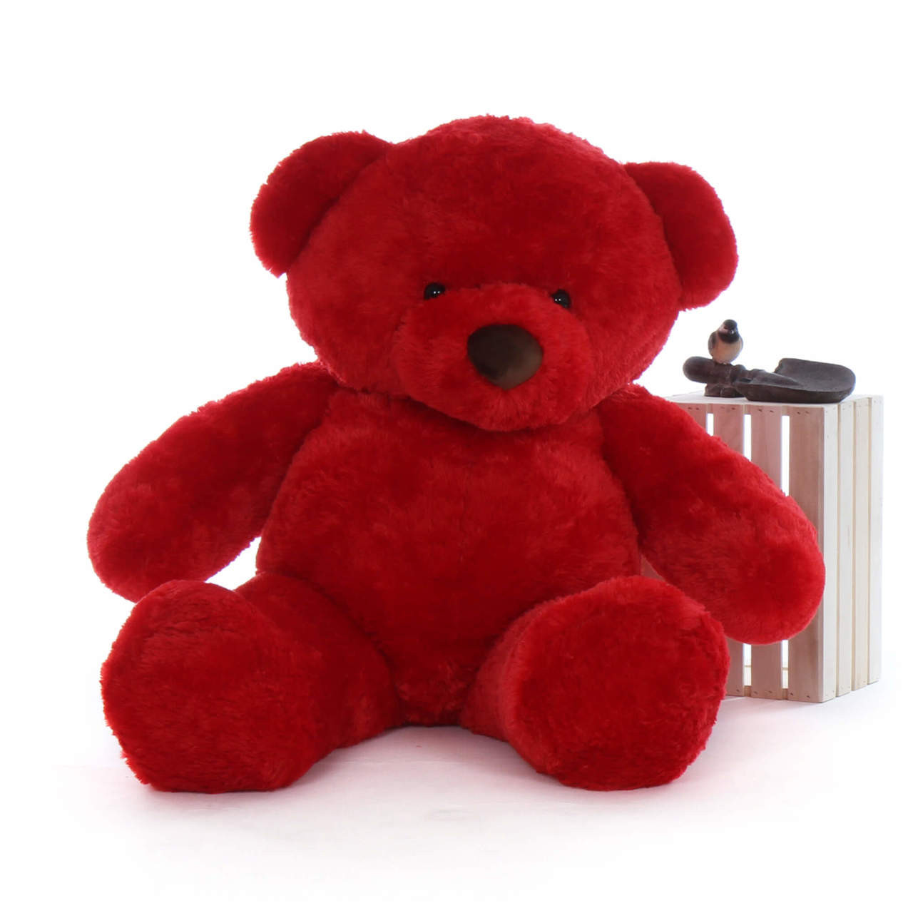 5ft Huge Cuddly Red Teddy Bear Riley Chubs