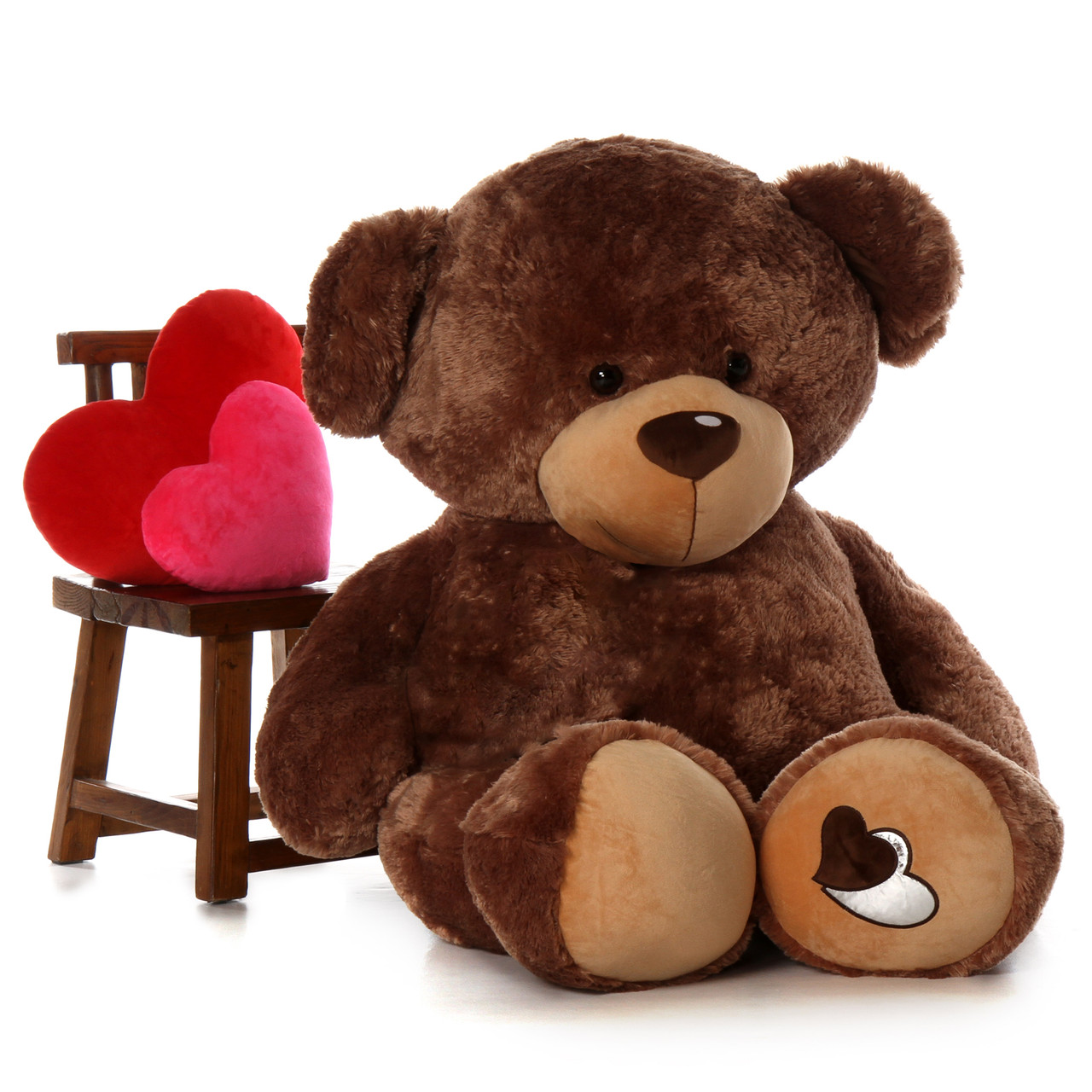 Life Size Mocha Teddy Bear Baby Cakes Big Love 60in Giant Teddy