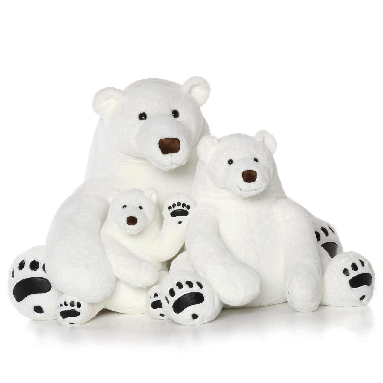 big white polar bear stuffed animal