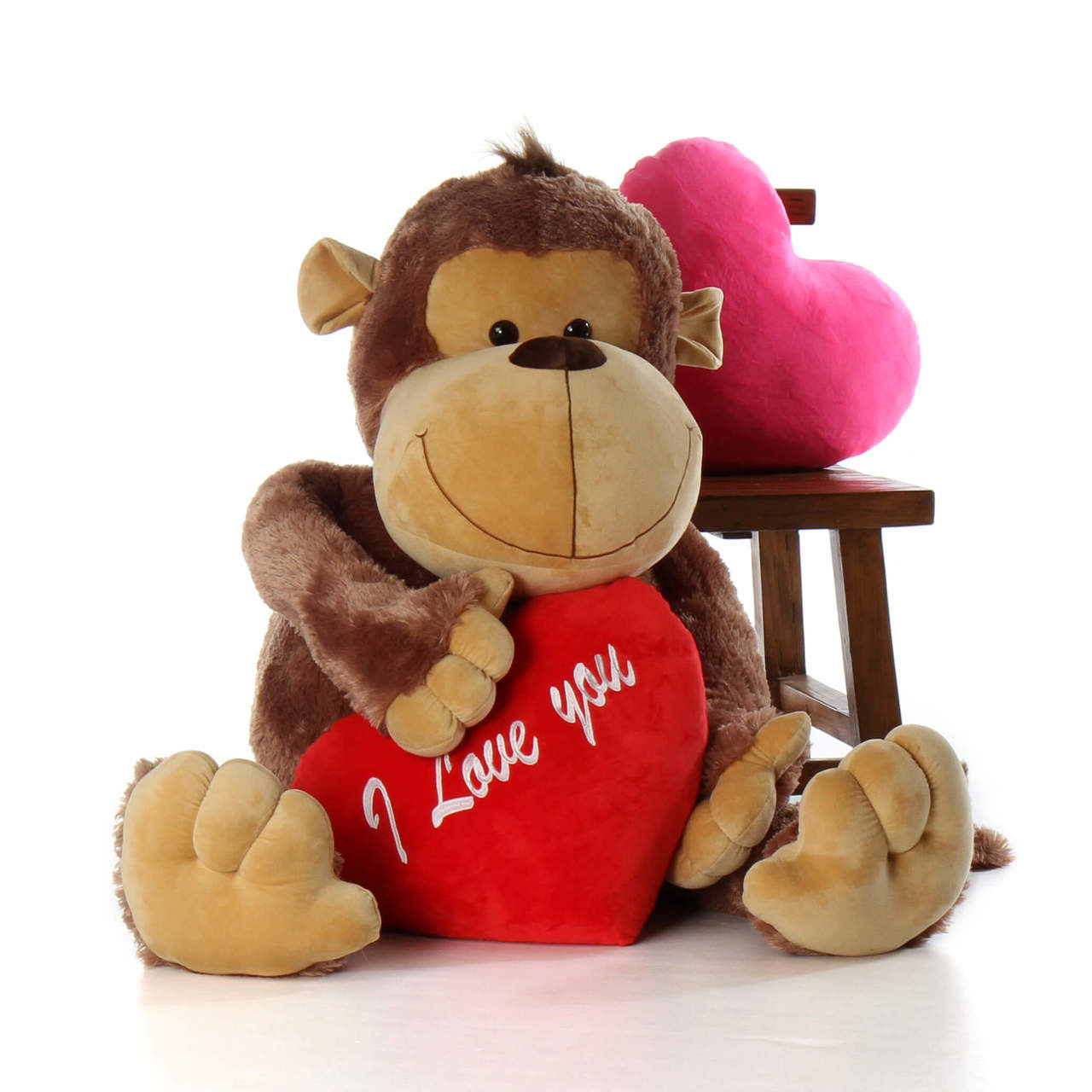 large monkey cuddly toy