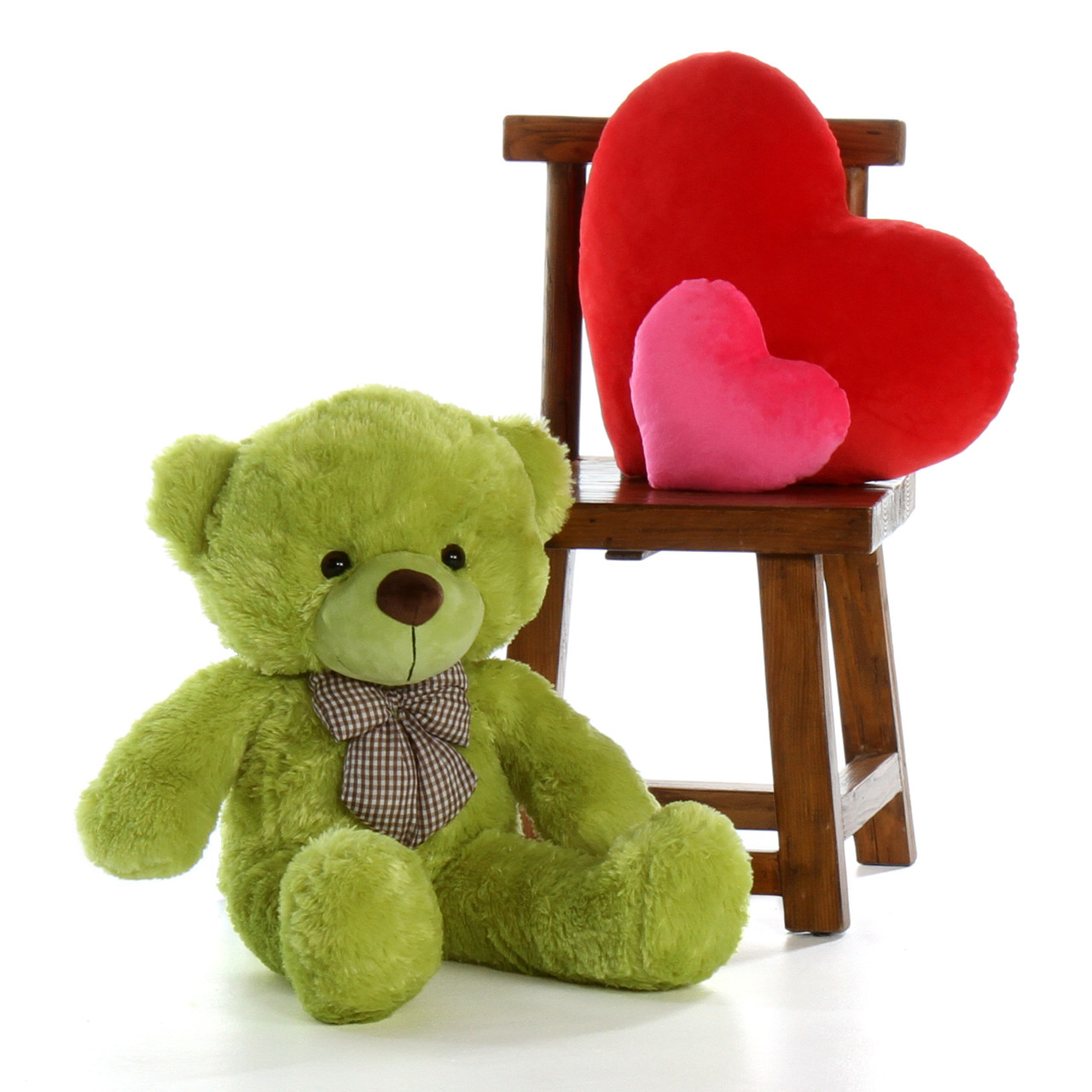 Ace Cuddles 30in Lime Green Giant Teddy Bear